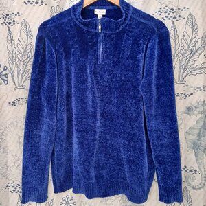 Kim Rogers Women’s Delta Blue Sweater ¼ Zip XL